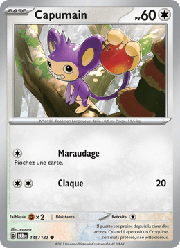 Capumain 145/266 Pokémon Faille Paradoxe (EV04)