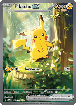Pikachu-ex - Pikachu ex - Héros Transcendants 276