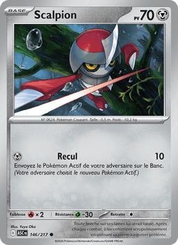 Scalpion 146/295 Pokémon Héros Transcendants (ME2.5)