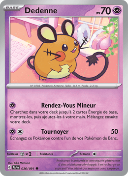 Dedenne 036/245 Pokémon Destinées de Paldea (EV4.5)