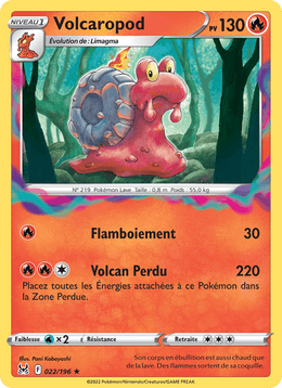 Volcaropod 022/217 Pokémon Origine Perdue (LOR)