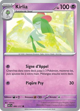 Kirlia 088/295 Pokémon Héros Transcendants (ME2.5)