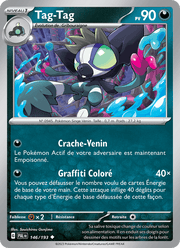 Tag-Tag 146/279 Pokémon Évolutions à Paldea (EV02)