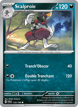 Scalproie 133/258 Pokémon Écarlate et Violet (EV01)