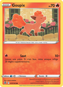 Goupix 017/215 Pokémon Tempête Argentée (SIT)
