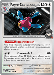 Porygon-Z de la Team Rocket 155/244 Pokémon Rivalités Destinées (EV10)