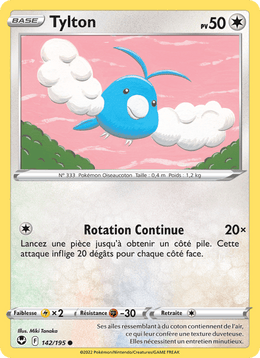 Tylton 142/215 Pokémon Tempête Argentée (SIT)
