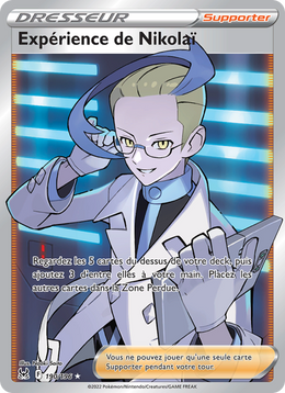 Expérience de Nikolaï 190/247 — Pokémon Origine Perdue (LOR)