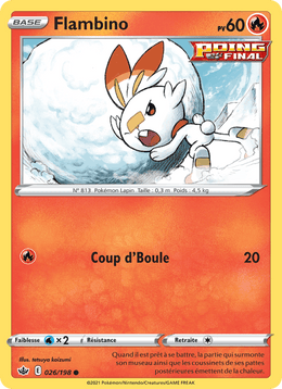 Flambino 26/233 Pokémon Règne de Glace (CRE)