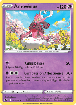 Amovénus 067/160 Pokémon Zénith Suprême (CRZ)