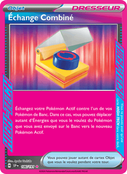 Échange Combiné 186/252 Pokémon Étincelles Déferlantes (EV08)