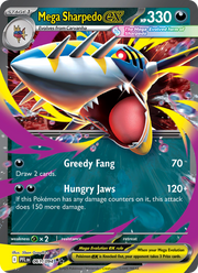 Méga-Sharpedo-ex 061/130 — Pokémon Flammes Fantasmagoriques (ME02)