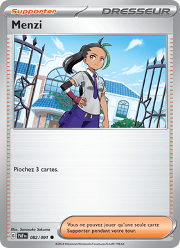 Menzi 082/245 Pokémon Destinées de Paldea (EV4.5)
