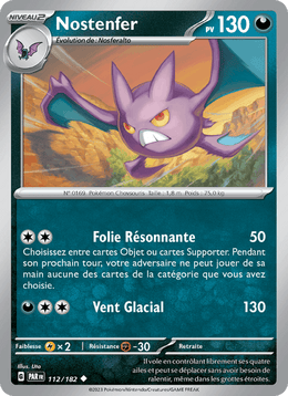 Nostenfer 112/266 Pokémon Faille Paradoxe (EV04)