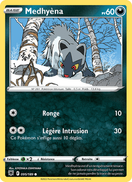 Medhyèna 095/216 Pokémon Astres Radieux (ASR)