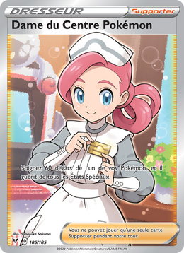 Dame du Centre Pokémon 185/203 Pokémon Voltage Éclatant