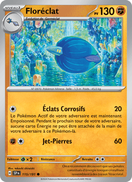 Floréclat 115/252 Pokémon Étincelles Déferlantes (EV08)