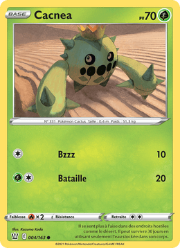 Cacnea 4/183 Pokémon Styles de combat (BST)