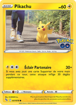 Pikachu 027/88 Pokémon Pokémon GO