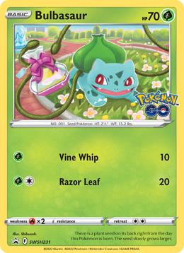 Bulbizarre SWSH231/PROMO — Pokémon Promo Épée et Bouclier (SWSHP)