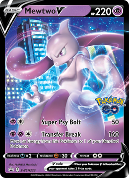 Mewtwo V SWSH223/PROMO — Pokémon Promo Épée et Bouclier (SWSHP)
