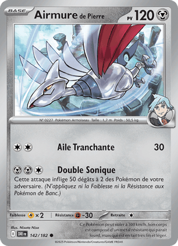 Airmure de Pierre 142/244 Pokémon Rivalités Destinées (EV10)