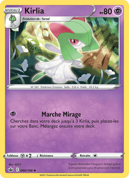 Kirlia 60/233 Pokémon Règne de Glace (CRE)