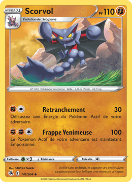 Scorvol 141/284 Pokémon Poing de Fusion (FST)