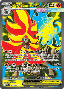 Méga-Némélios-ex 099/122 Pokémon Chaos Ascendant (ME04)