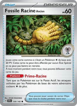 Fossile Racine Ancien 130/175 Pokémon Couronne Stellaire (EV07)