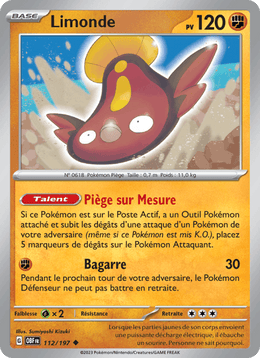 Limonde 112/230 Pokémon Flammes Obsidiennes (EV03)