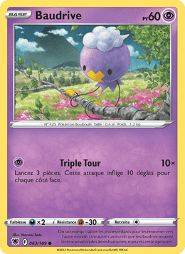 Baudrive 063/216 Pokémon Astres Radieux (ASR)