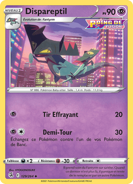 Dispareptil 129/284 Pokémon Poing de Fusion (FST)
