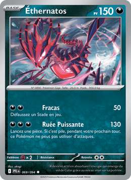 Éthernatos 069/130 Pokémon Flammes Fantasmagoriques (ME02)