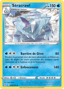 Séracrawl 45/237 Pokémon Évolution Céleste (EVS)