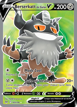 Berserkatt de Galar V 183/247 — Pokémon Origine Perdue (LOR)