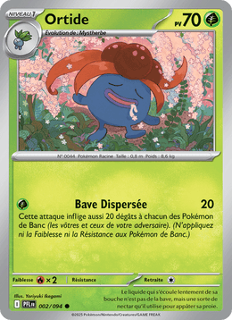 Ortide 002/130 Pokémon Flammes Fantasmagoriques (ME02)