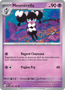 Mesmérella 042/173 Pokémon Flamme Blanche (WHT)