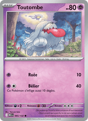Toutombe 065/188 Pokémon Méga-Évolution (ME01)