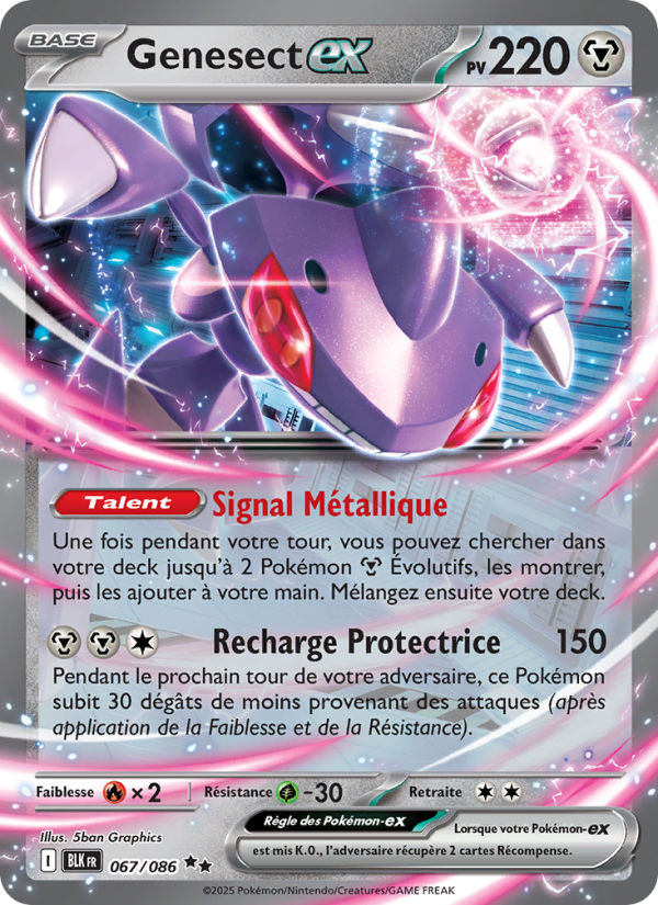 Genesect-ex 067/86 — Pokémon Foudre Noire (BLK)