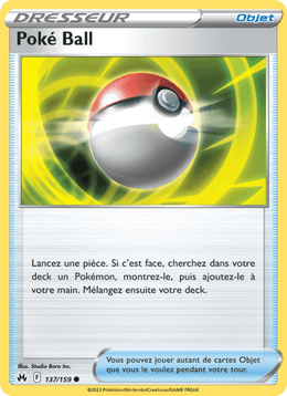 Poké Ball 137/160 Pokémon Zénith Suprême (CRZ)