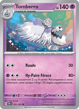 Tomberro 101/230 Pokémon Flammes Obsidiennes (EV03)