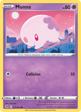 Munna 121/284 Pokémon Poing de Fusion (FST)