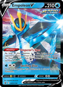 Pingoléon V SWSH108/PROMO — Pokémon Promo Épée et Bouclier (SWSHP)