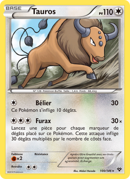 Tauros 100/146 — Pokémon XY (XY)