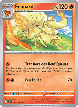 Feunard 009/122 Pokémon Chaos Ascendant (ME04)