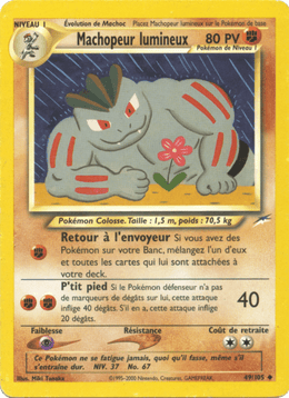Machopeur lumineux 49/113 Pokémon Neo Destiny (N4)