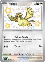 Roucool 196/245 — Pokémon Destinées de Paldea (EV4.5)