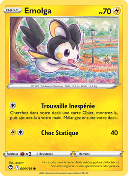 Emolga 054/215 Pokémon Tempête Argentée (SIT)