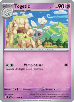 Togetic 071/252 Pokémon Étincelles Déferlantes (EV08)